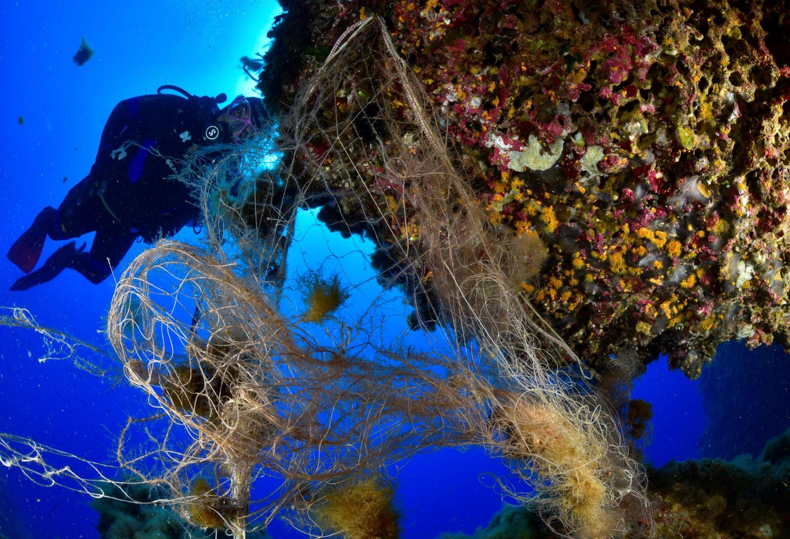 A Ponza l’operazione reti fantasma di Marevivo 