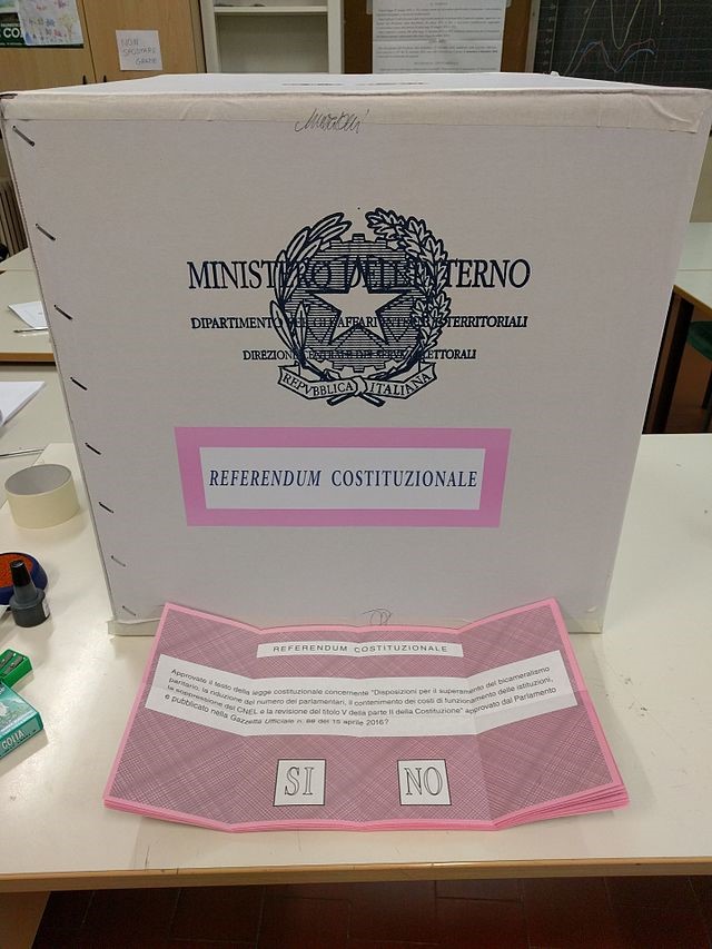 Avanti tutta con il referendum