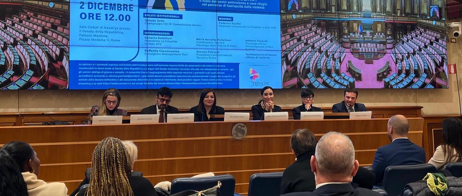 Al Senato il dibattito sul ruolo dei centri antiviolenza nel contrasto alla violenza di genere