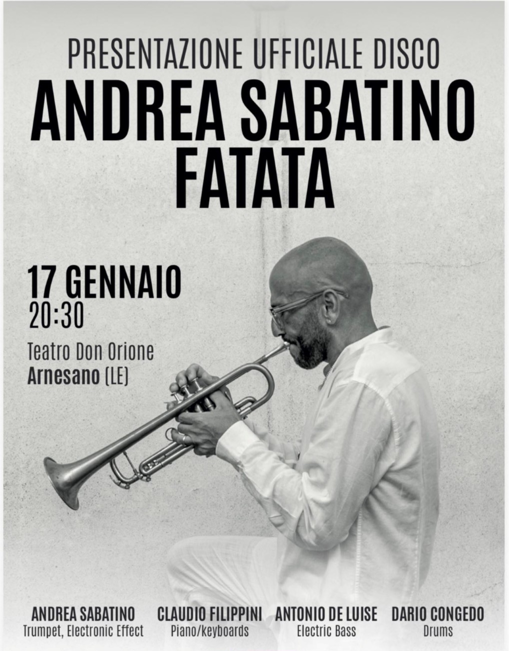 “Fatata”, il nuovo disco del trombettista jazz Andrea Sabatino