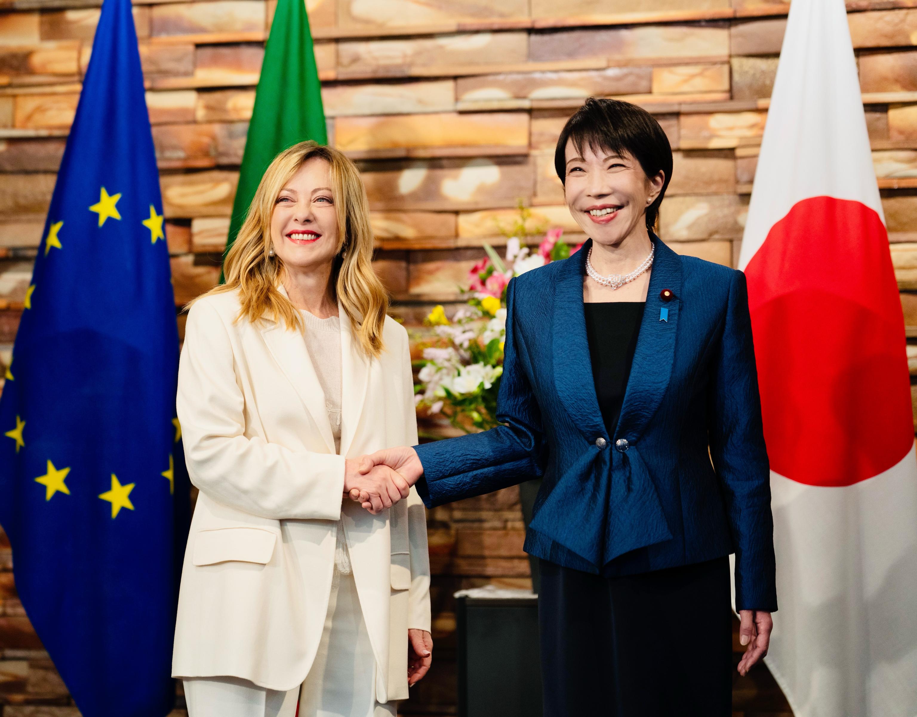 Meloni incontra Sanae Takaichi: positivo bilaterale Italia-Giappone