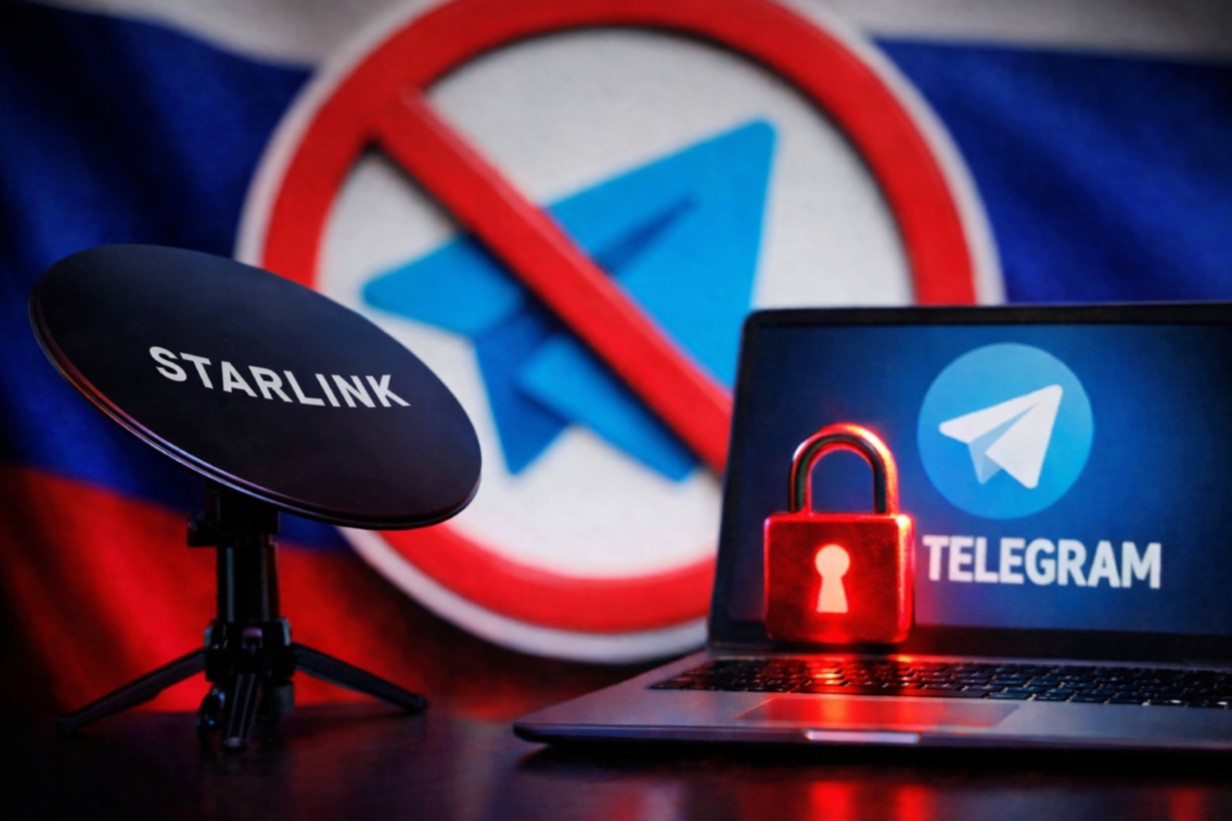Mosca perde Starlink e blocca Telegram
