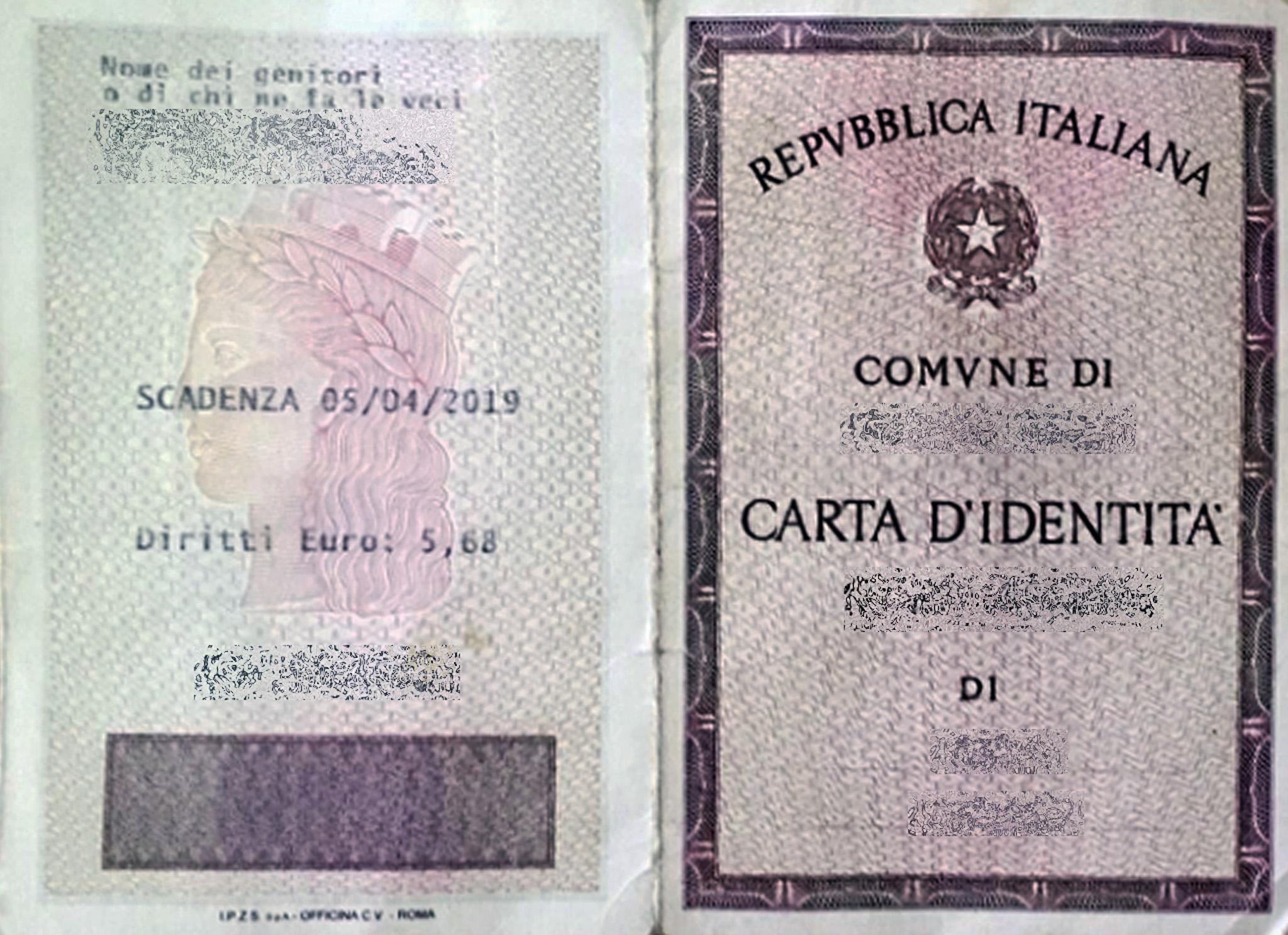 Carta d’identità cartacea, addio