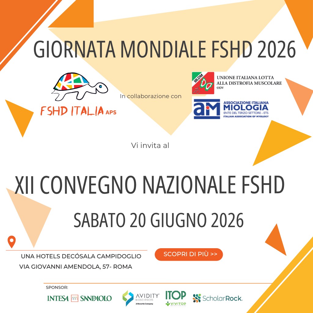Giornata Mondiale Fshd 2026: m’illumino d’arancio