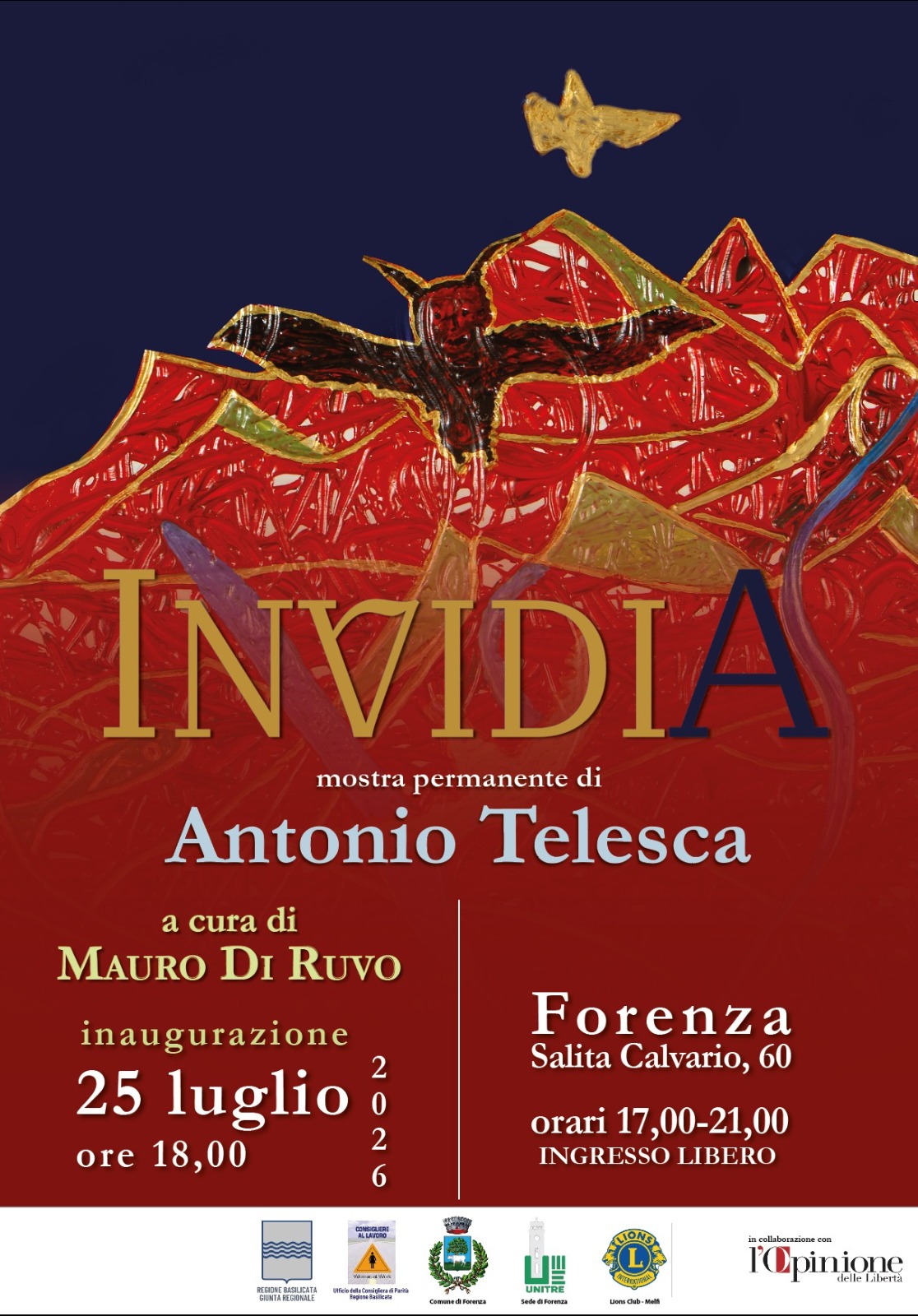 “Invidia”, la nuova mostra di Antonio Telesca a Forenza